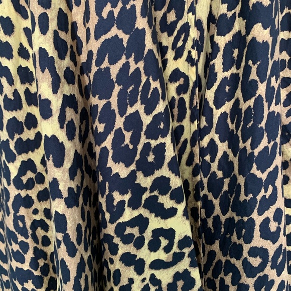 GANNI - PRINTED COTTON POPLIN WRAP DRESS - Picture 5 of 6